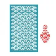 Serigrafía para arcilla polimérica 80x140 mm - Motivo oriental 1 x1