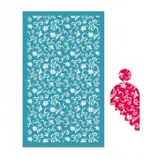 Serigrafía para arcilla polimérica 80x140 mm - motivo arabesco x1