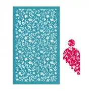 Serigrafía para arcilla polimérica 80x140 mm - motivo arabesco x1