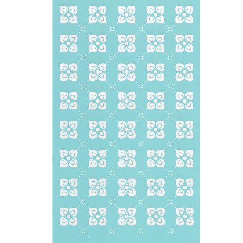 Serigrafía para arcilla polimérica 80x140 mm - Patrón de baldosas de cemento x1