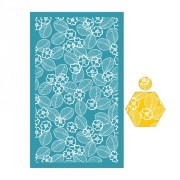 Serigrafía para arcilla polimérica 80x140 mm - Hojas y flores x1