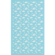 Serigrafía para arcilla polimérica 80x140 mm - Dibujo de hojas de ginkgo x1