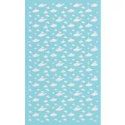 Serigrafía para arcilla polimérica 80x140 mm - Dibujo de hojas de ginkgo x1