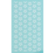 Serigrafía para arcilla polimérica 80x140 mm - Diseño de flores 2 x1