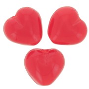 Cuentas corazón 6x6,5 mm - Opaque Light Red x10g|raw }}