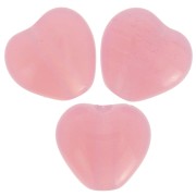 Cuentas corazón 6x6,5 mm - Milky Pink x10g|raw }}