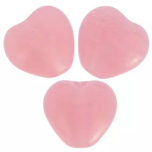 Cuentas corazón 6x6,5 mm - Milky Pink x10g