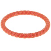 Collar Pulsera Retorcida de Resina Opaca con Hilo dorado 64 mm - Terracota x1|raw }}