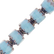 Facetadas Antiguas  6 mm Turquoise Dark Bronce x20|raw }}