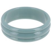 Pulsera de cuentas de resina opaca de 66 mm de grosor - Celadón x1|raw }}