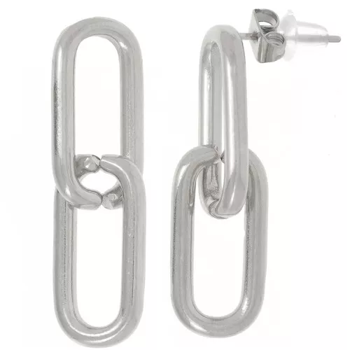 Eslabones rectangulares 33x9 mm - Acero inoxidable 304L x2