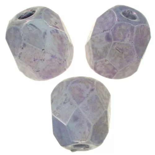 Facetas 4 mm Blanco Tiza Lila Vega Lustre x50