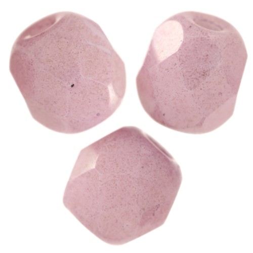 Facetas 4 mm Blanco Tiza Lila Lustre x50