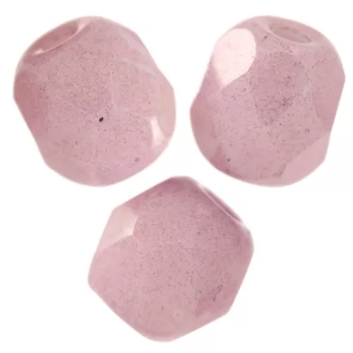 Facetas 4 mm Blanco Tiza Lila Lustre x50
