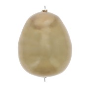 Cuenta gota irregular de papel maché efecto metalizado 24x18 mm - Golden x1|raw }}