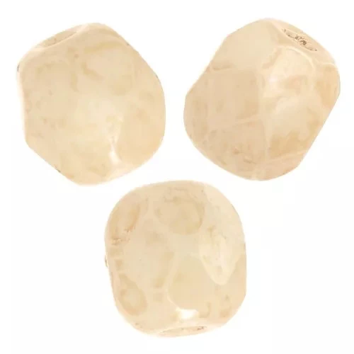 Facetas 4 mm Blanco Tiza Champán Lustre x50