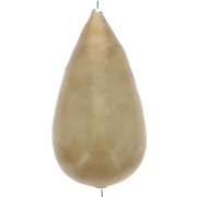 Cuenta de papel maché en forma de pera, efecto metalizado 30x16 mm - Golden x1