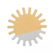 Elementos solares de unión de 6 mm - Acero inoxidable dorado 316L x4