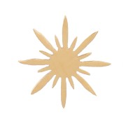 Elementos de la Estrella del Norte de 5 mm de acero inoxidable dorado 316L x4|raw }}