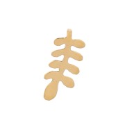 Mini hoja adhesiva 4x1,9 mm - Acero inoxidable 316L Dorado x4|raw }}