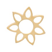 Elementos de brida empotrados de 5 mm - Acero inoxidable 316L dorado x4