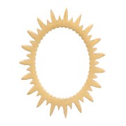 Elementos solares ovalados 9x7 mm - Acero inoxidable 316L Dorado x4|raw }}