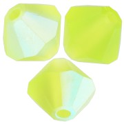 Cuentas tupis Preciosa - Bead rondelle 5 mm - Limecicle AB Matt x12