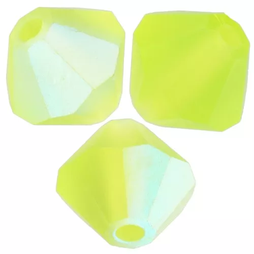 Cuentas tupis Preciosa - Bead rondelle 5 mm - Limecicle AB Matt x12