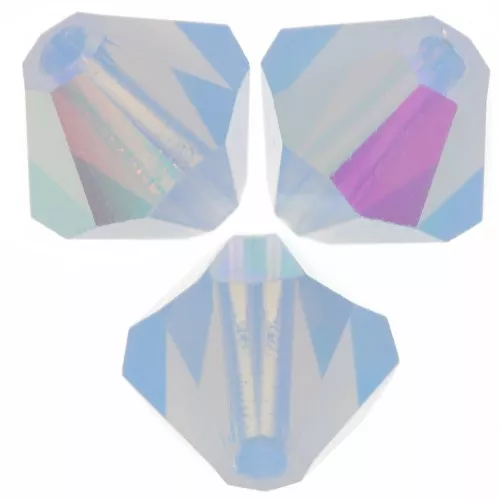 Cuentas tupis Preciosa - Bead rondelle 5 mm - Light Sapphire Opal AB x12