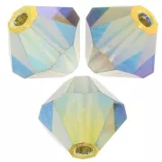 Cuentas tupis Preciosa - Bead rondelle 5 mm - Olivine AB 2X x12