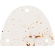 Colgante acrílico media luna 30x39,5 mm - Blanco hueso moteado x1|raw }}