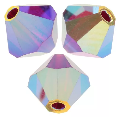 Cuentas tupis Preciosa - Bead rondelle 5 mm - Siam AB 2X x12
