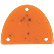 Colgante acrílico media luna 30x39,5 mm - Granito naranja x1