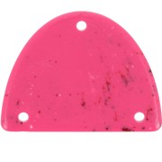 Colgante acrílico media luna 30x39,5 mm - Fucsia manchado x1