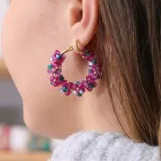 Cuentas tupis Preciosa - Bead rondelle 5 mm - Caribbean Sea AB 2X x12