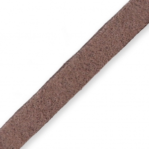 Cordón imitación Gamuza 6x1.3 mm Marrón claro x 2 m