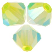 Cuentas tupis Preciosa - Bead rondelle 5 mm - Limecicle AB 2X x12