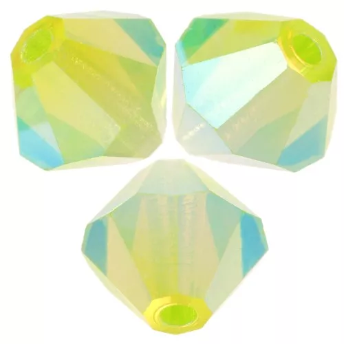 Cuentas tupis Preciosa - Bead rondelle 5 mm - Limecicle AB 2X x12