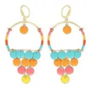 Círculos esmaltados epoxi 16 mm Negro x6