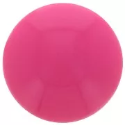 Cabujón acrílico opaco redondo 14 mm - Rosa caramelo x1