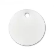 Círculos esmaltados epoxi 12 mm Blanco x8