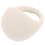 Anillo efecto burbuja en acrílico opaco - Talla 54 - Crema x1|raw }}