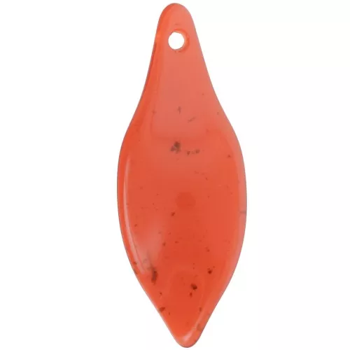 Colgante Hoja Acrílico Curvo 39.5x15 mm - Granito Ladrillo x1
