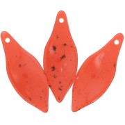 Colgante Hoja Acrílico Curvo 39.5x15 mm - Granito Ladrillo x1