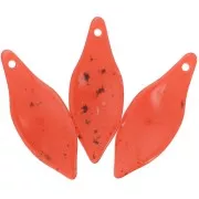 Colgante Hoja Acrílico Curvo 39.5x15 mm - Granito Ladrillo x1