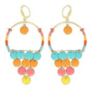 Lentejuelas redondas de resina epoxi 10 mm Gris x10