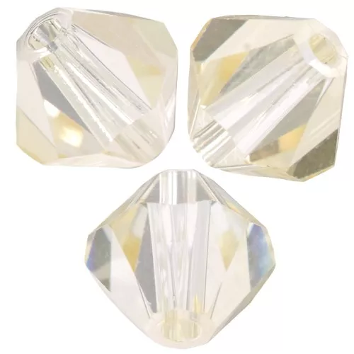 Preciosa rondelle beads - Bead rondelle 5 mm - Crystal Blond Flare x12
