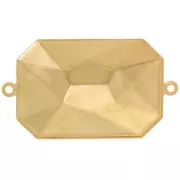 PureCrystal 4627 27x18,5 mm cabujón entrepieza para pegar Dorado x1