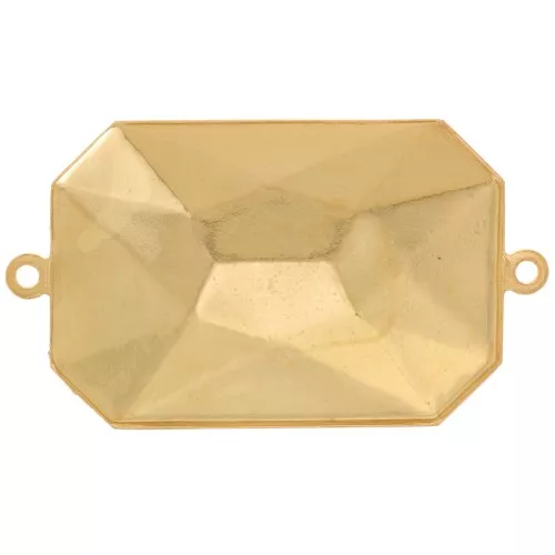 PureCrystal 4627 27x18,5 mm cabujón entrepieza para pegar Dorado x1