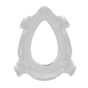 Engaste para cabujón PureCrystal 4320 8x6 mm - Plateado x1|raw }}